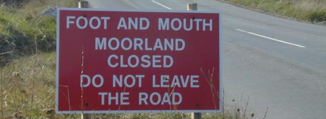 Foot and Mouth closed the moorlands